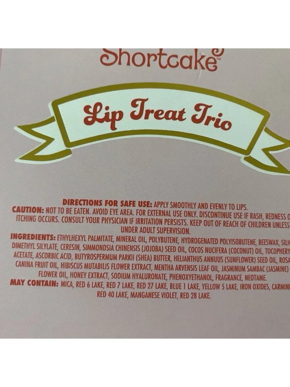 Set Of 3 Strawberry Shortcake Lip Treat Trio Lip Gloss Raspberry Blueberry NEW